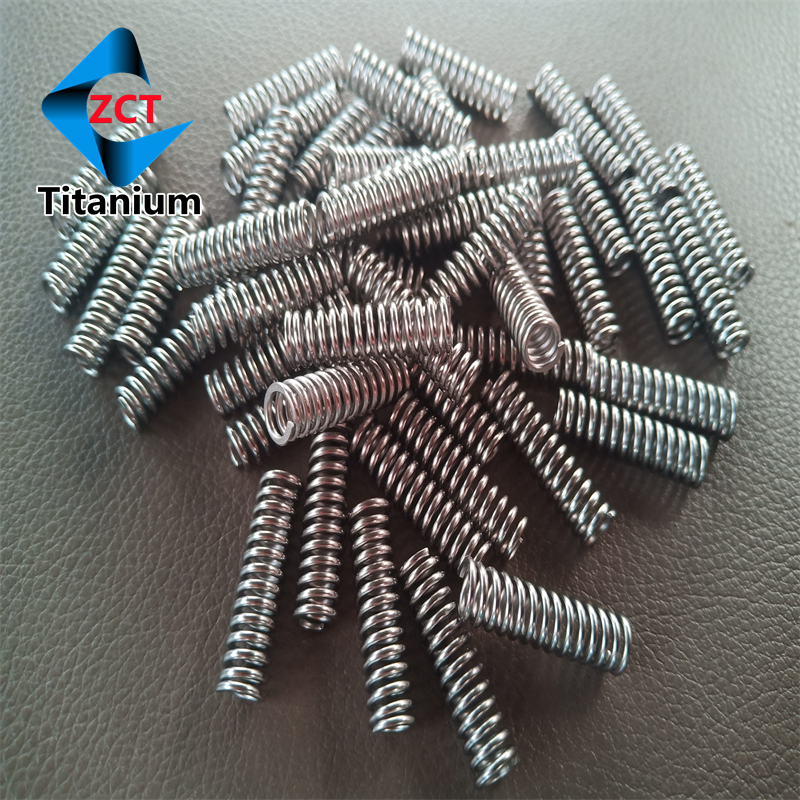 Compression titanium alloy spring