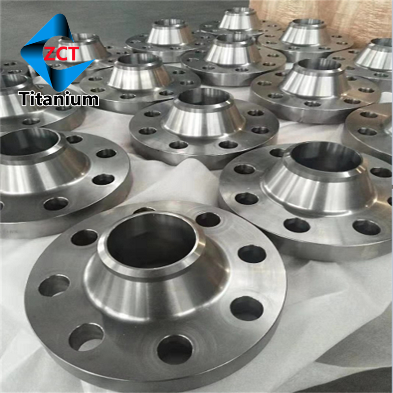 Titanium flange of chemical equipment