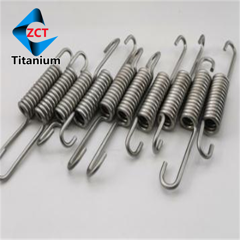 Tensile titanium alloy spring