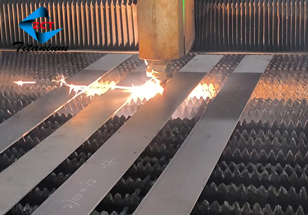 Titanium plate cutting